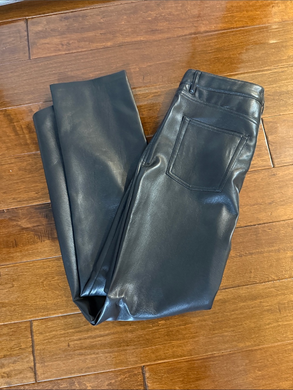 Wilfred Faux Leather Skinny Jeans - Black